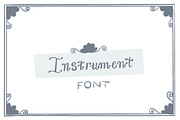 Instrument font, a Script Font by RedRiver Studio (Thumbnail 5 of 5)