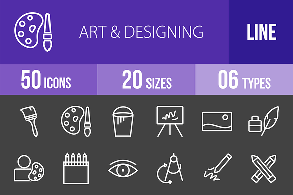 50 Art Designing Line Inverted
