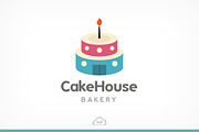 Cake House Bakery Logo Template, a Branding & Logo Template by Logo Heaven (Thumbnail 1 of 5)