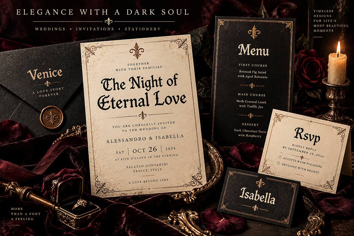Venice Gothic – Blackletter Font, a Blackletter Font by Wow Magic (Photo 5 of 5)