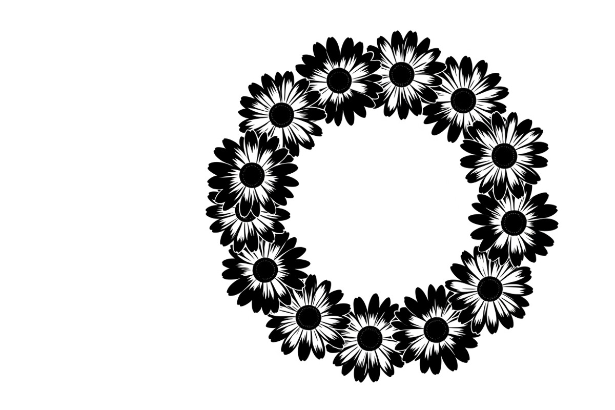 Charming daisy circle decor design, an Illustration by Amazin_art (Photo 20 of 27)