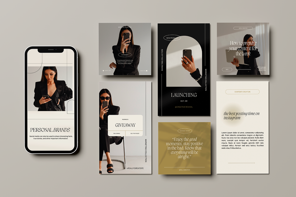 Instagram Templates | Canva, a Social Media Template by Maga Studio (Photo 3 of 6)
