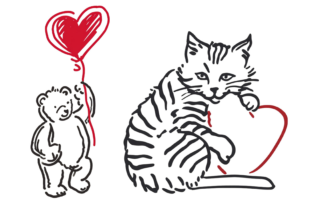 Watercolor Valentine clipart, an Illustration by Designworld (Photo 3 of 5)