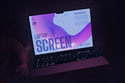 Laptop Screen Mockup, a Wearable Device Mockup by herutage (Thumbnail 2 of 4)