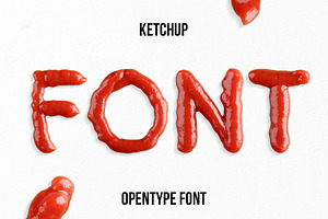 Ketchup Font, a Font by Handmadefont