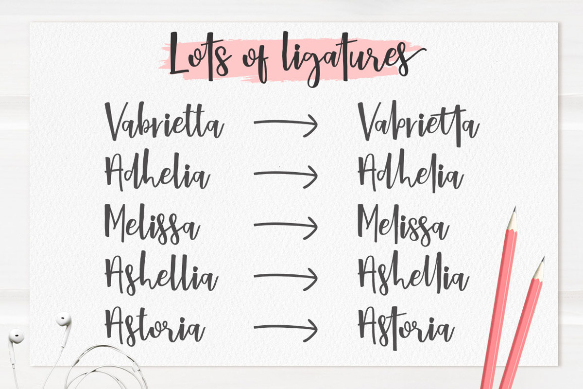 Dhetrosa Script, a Script Font by Lettersams (Photo 10 of 12)
