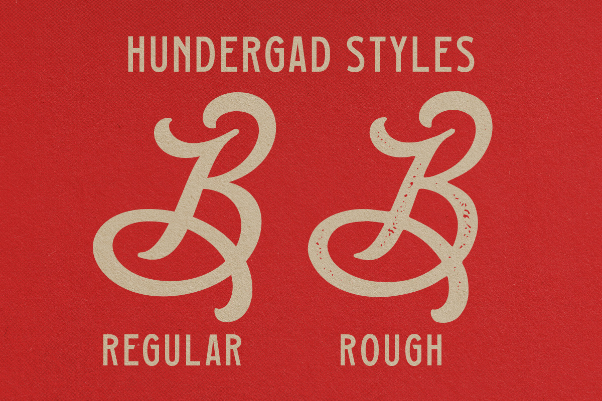 UPDATE - Hundergad Collection Font, a Script Font by Letterhend Studio (Photo 2 of 10)