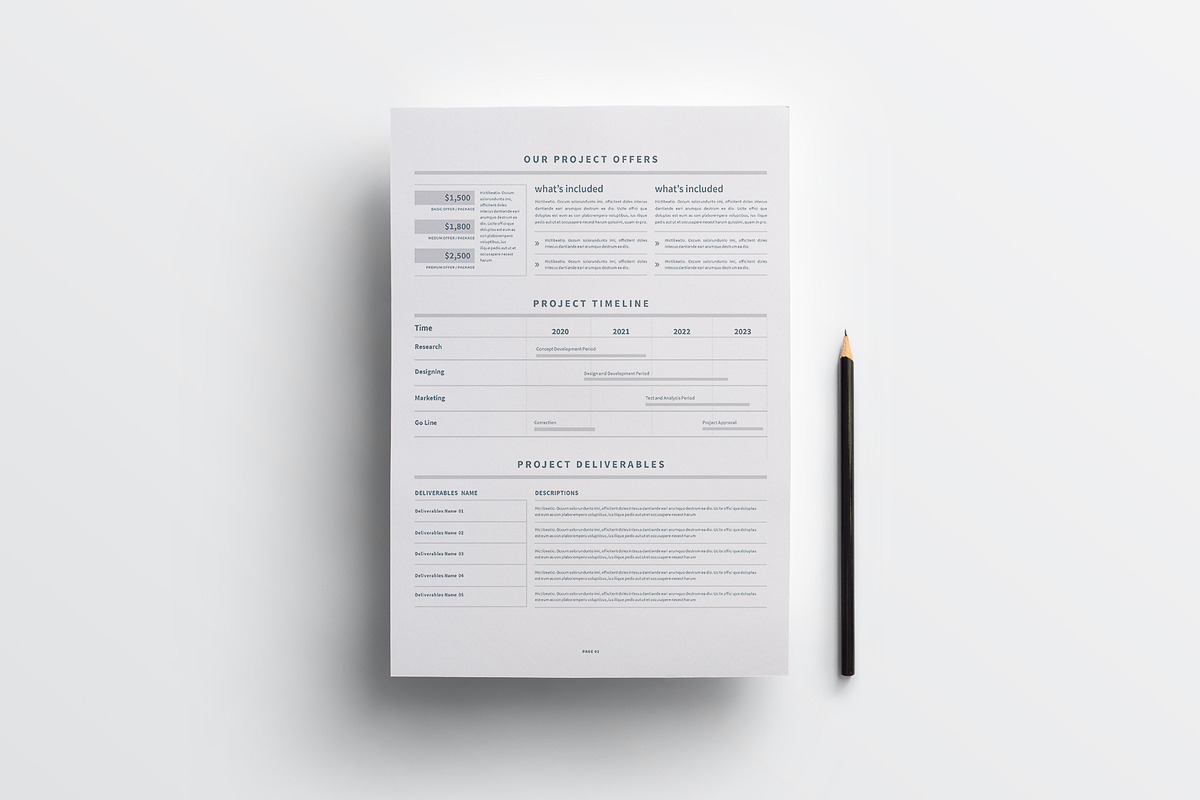 Scope Of Work | MS Word & Indesign, a Stationery Template by obayes (Photo 3 of 4)