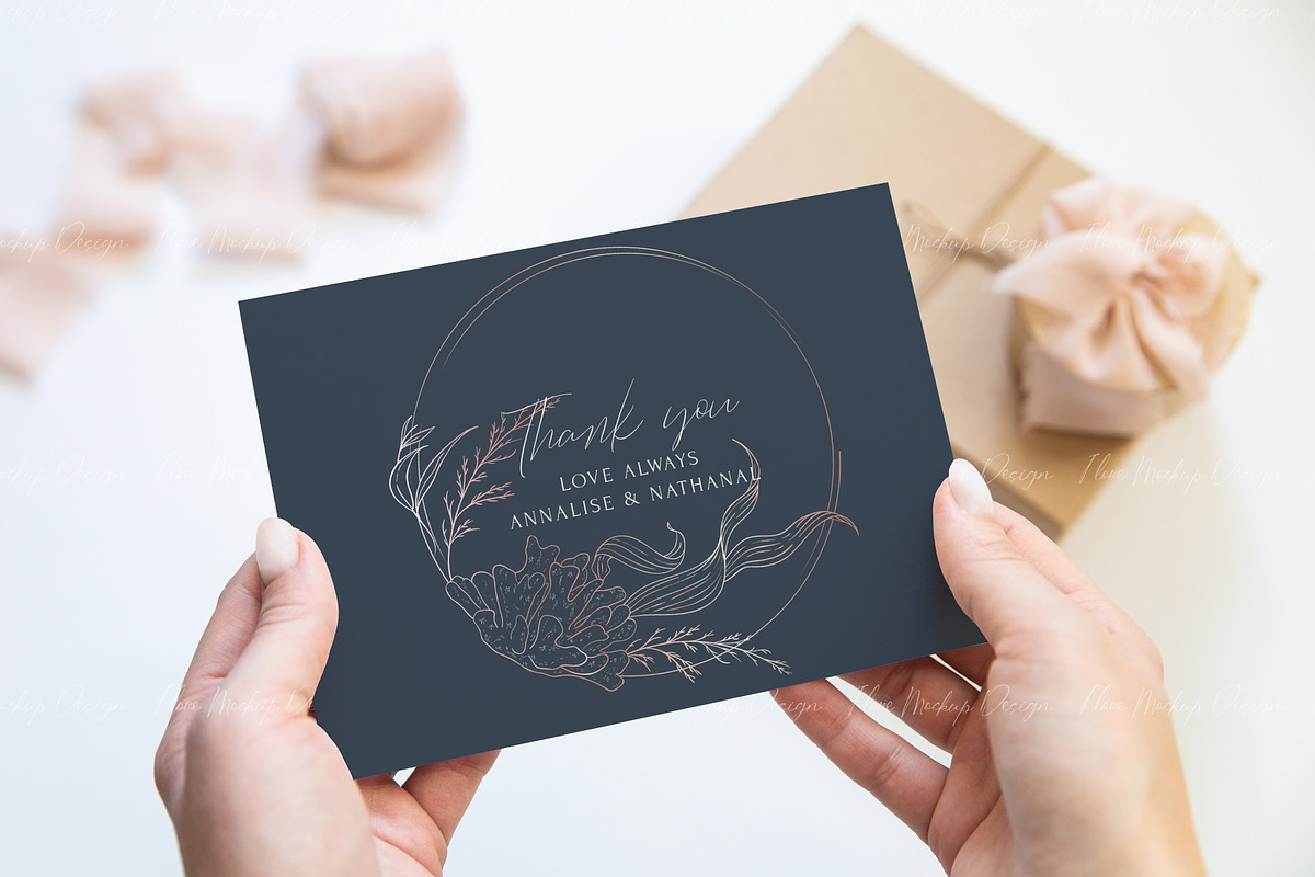 Wedding 7x5 Invitation Card Mockup, a Product Mockup by ILoveMockupDesign (Photo 9 of 11)