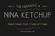 Nina Ketchup - font., a Font by David is Creative (Thumbnail 1 of 5)