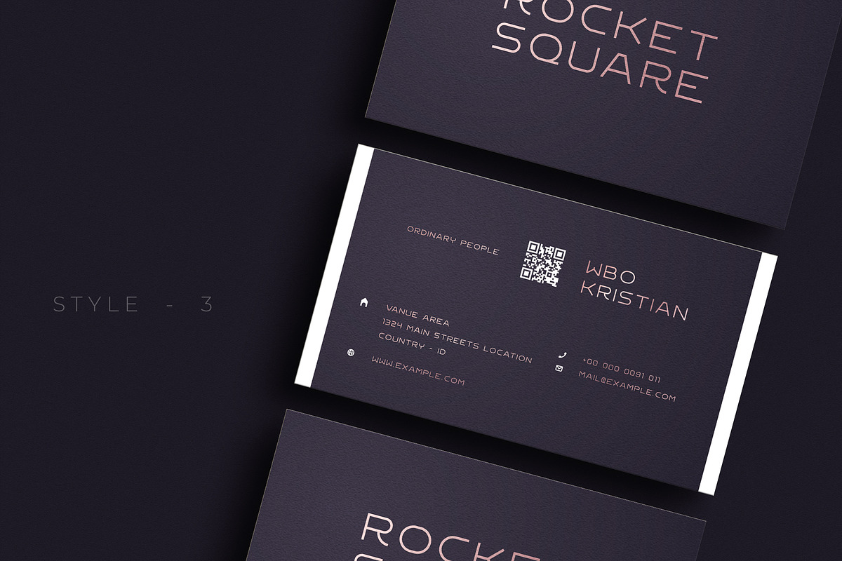 Luxury Purple Business Cards - V.76, a Business Card Template by Ctrl space studio (Photo 4 of 6)