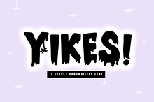 Yikes | Dripping Halloween Font