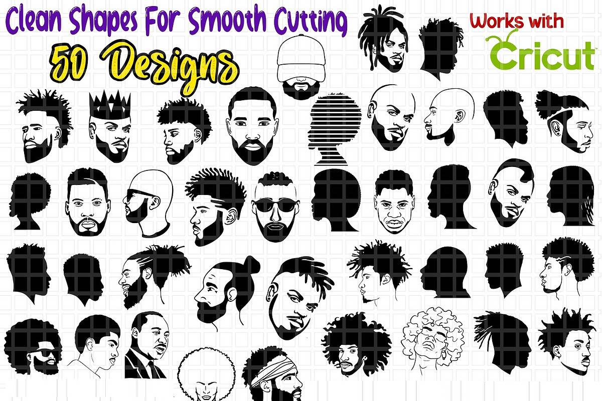 Afro Man, Black African American SVG, an Object Graphic by FancyDesignStudio (Photo 1 of 5)