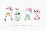 Watercolor Snakes | New year 2025, a Seasonal Illustration by katmonne (Thumbnail 4 of 10)