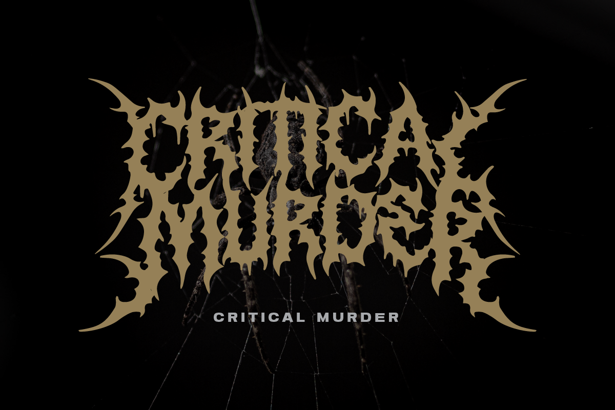 Crucial Noise Death Metal Font, a Blackletter Font by Ronny Studio (Photo 3 of 9)