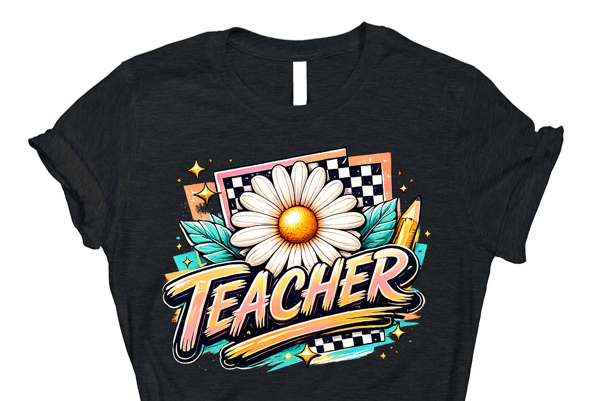 Cute Teacher Daisy Flower PNG, an Object Graphic by Star Graphic Design (Photo 4 of 10)
