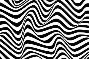 wavy line optical illusion, a Pattern Graphic by charnsitr