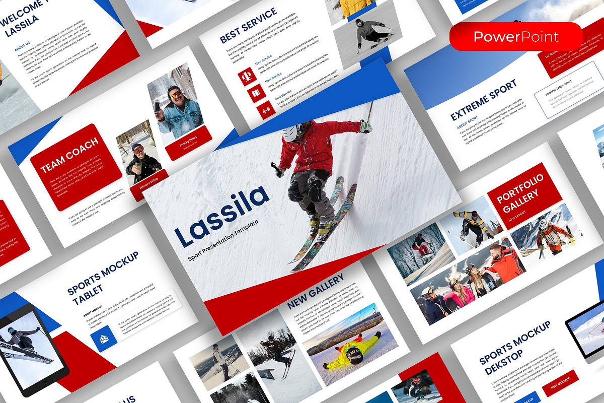 Lassila– Sport PowerPoint Template, a Presentation Template by kreatifreya (Photo 1 of 5)
