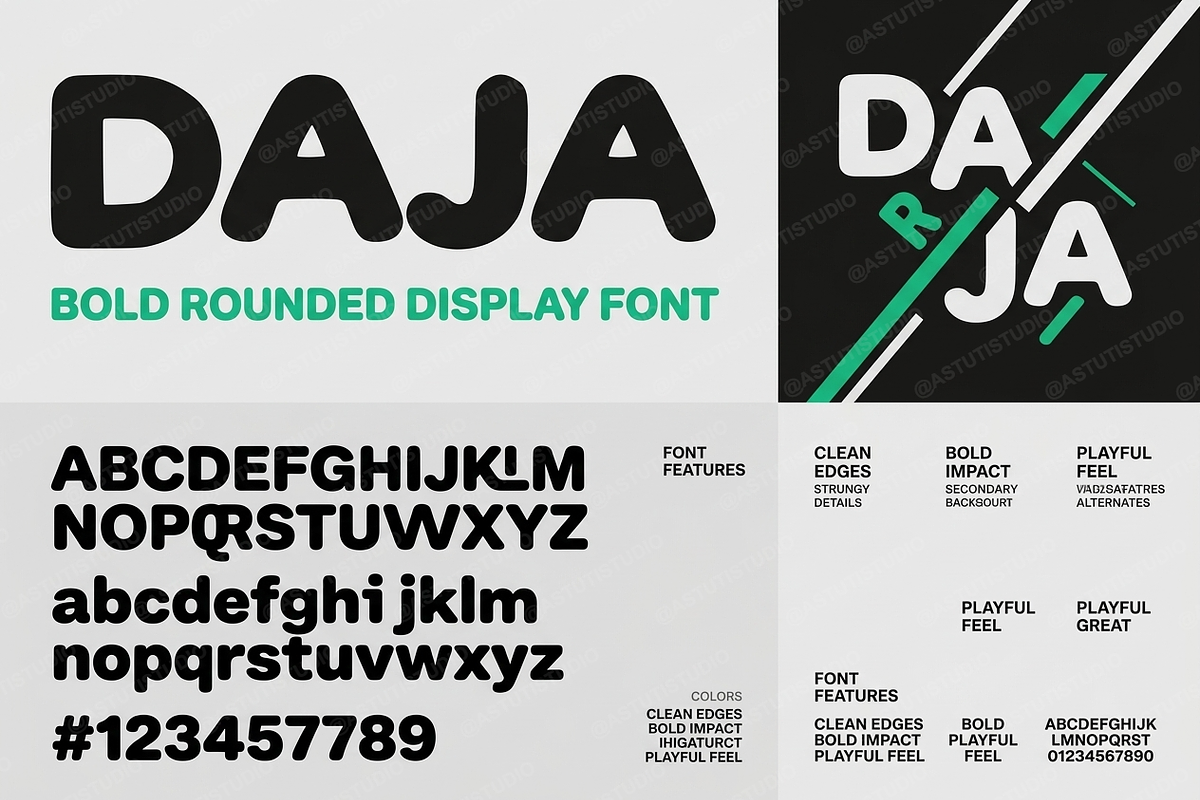 Daja | Elegant Modern Sans Serif, a Serif Font by Astuti Studio (Photo 1 of 25)
