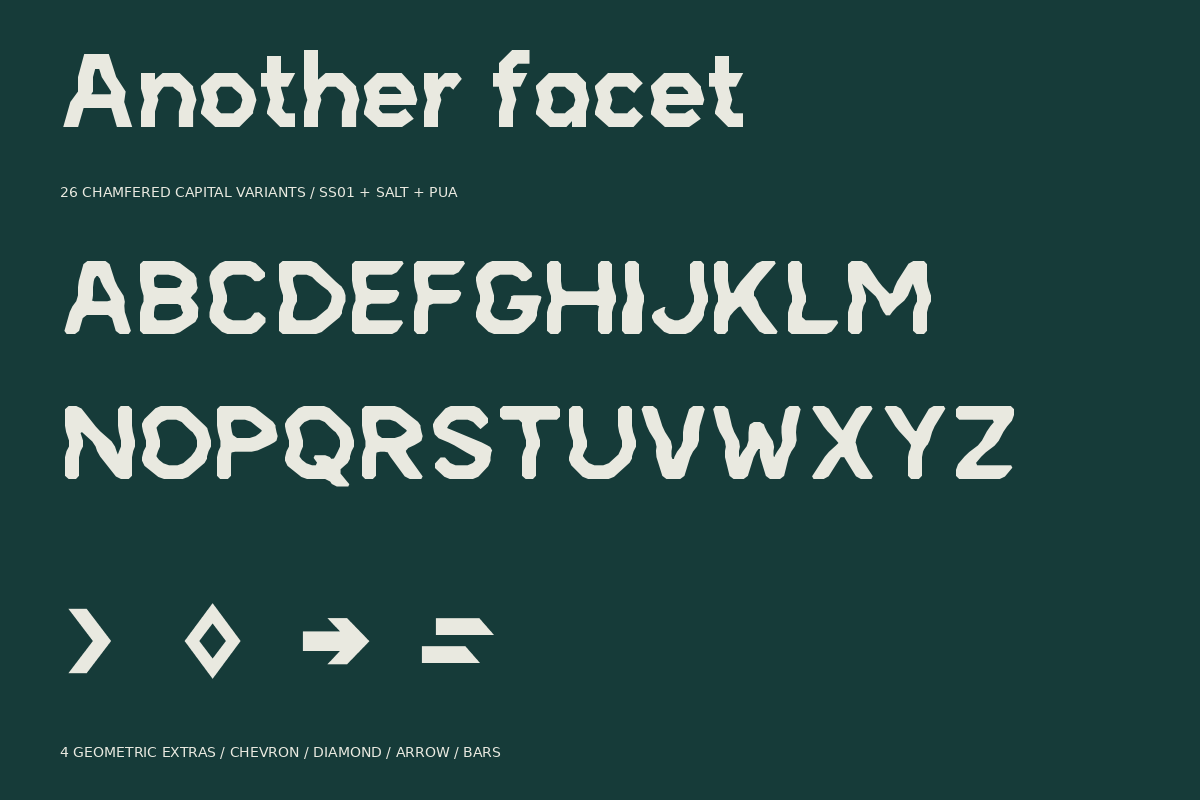 Fold Signal Faceted Modular Display, a Sans Serif Font by Colorsfav (Photo 7 of 11)