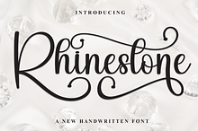 Rhinestone | Script Font