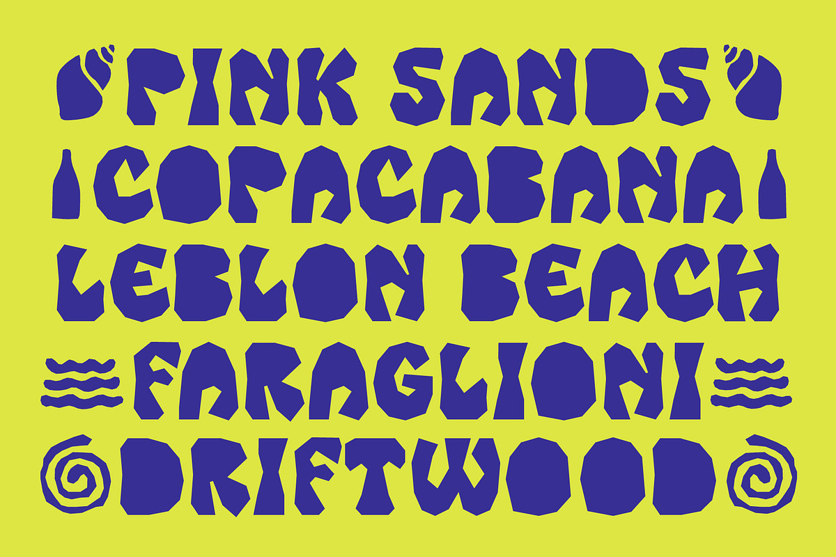 Surfo - Cutout font, a Handwritten Font by The Native Saint Club (Photo 6 of 16)