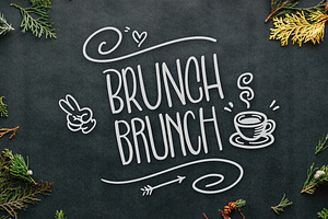 Brunch Brunch Font, a Script Font by Suhandi