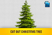 CUT OUT CHRISTMAS TREE, a Product Mockup by 3DSTORE (Thumbnail 1 of 4)