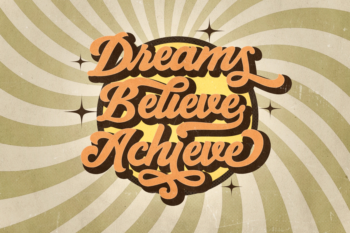 Retro Cooper - Vintage Bold Script, a Script Font by Bale Type (Photo 5 of 9)