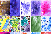 40 Hand-Painted Watercolor Abstract, a Texture Graphic by Irina (Thumbnail 2 of 6)
