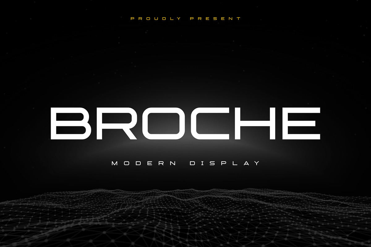 BROCHE - Modern Display, a Sans Serif Font by Almarkhatype (Photo 1 of 10)
