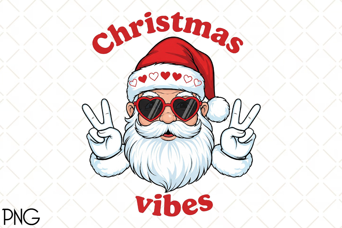 Christmas Vibes Png, an Illustration by Black Bird Studio (Photo 1 of 4)