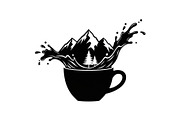 Mountain Coffee Cup Design Bundle, an Illustration by yasushie (Thumbnail 5 of 31)