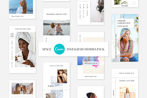 Space CANVA Instagram Stories Pack