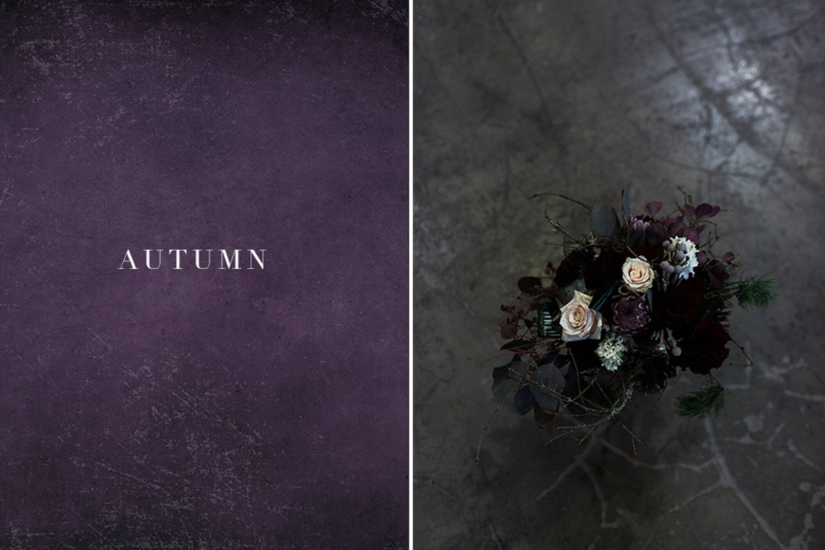 Moody autumn floral stock photos - 6, a Books & Magazine Mockup by Nellaino (Photo 3 of 3)