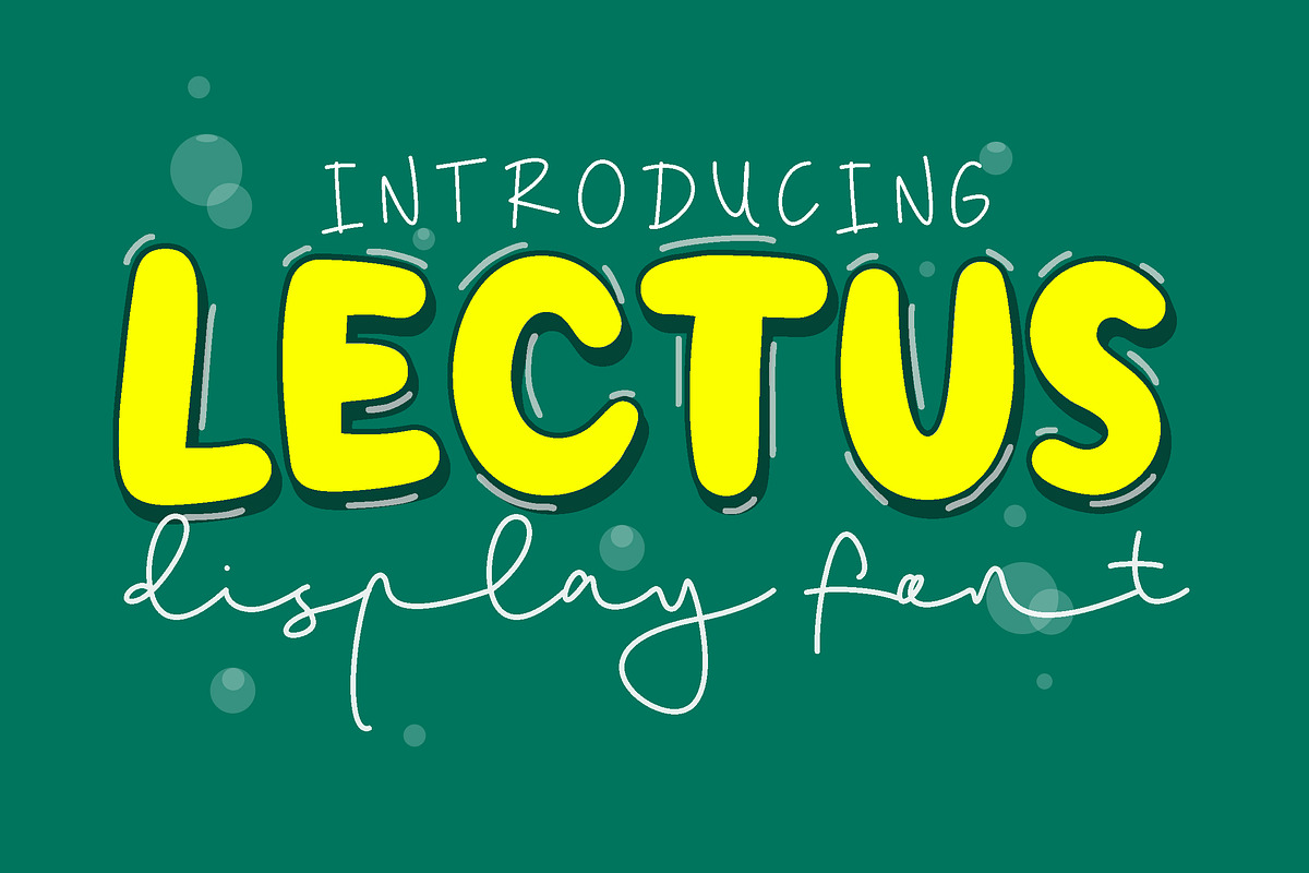 Lectus - Display font, a Font by Fontcastle (Photo 1 of 6)