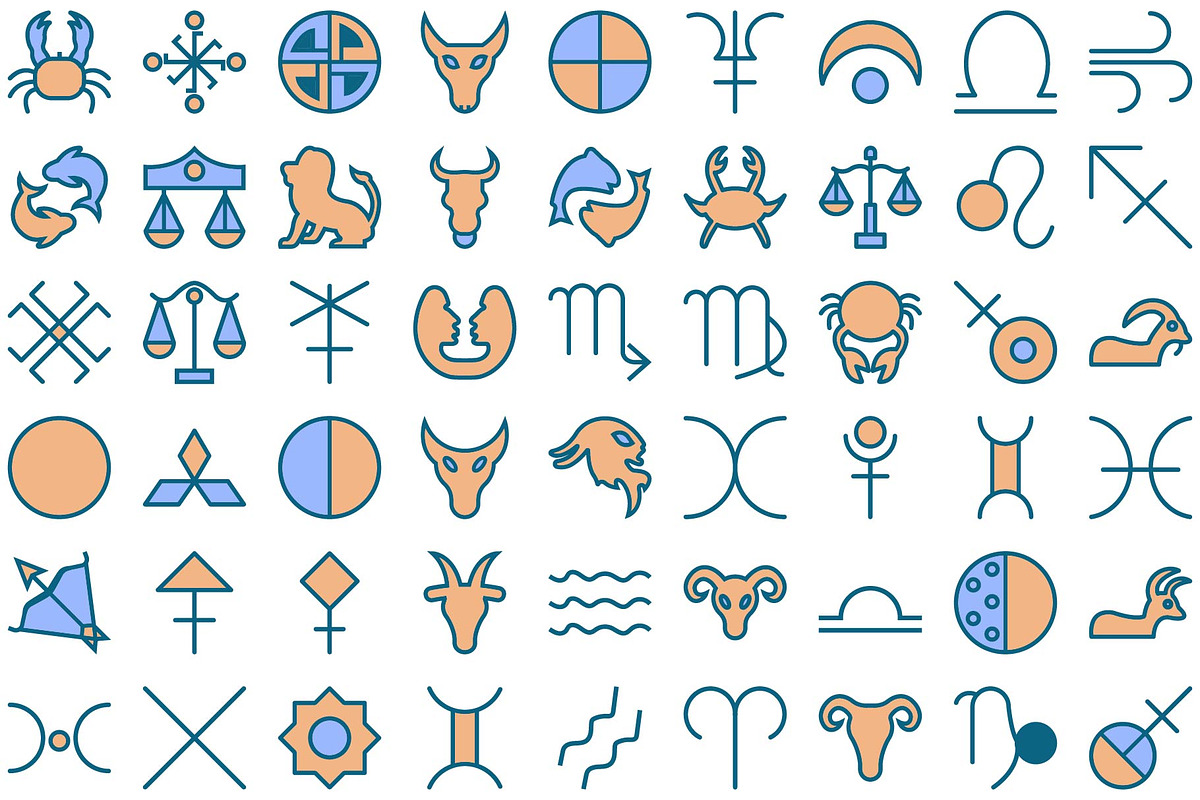 Mystical Symbols Astrology Icons set, an Icon by Vector Portal (Photo 5 of 9)