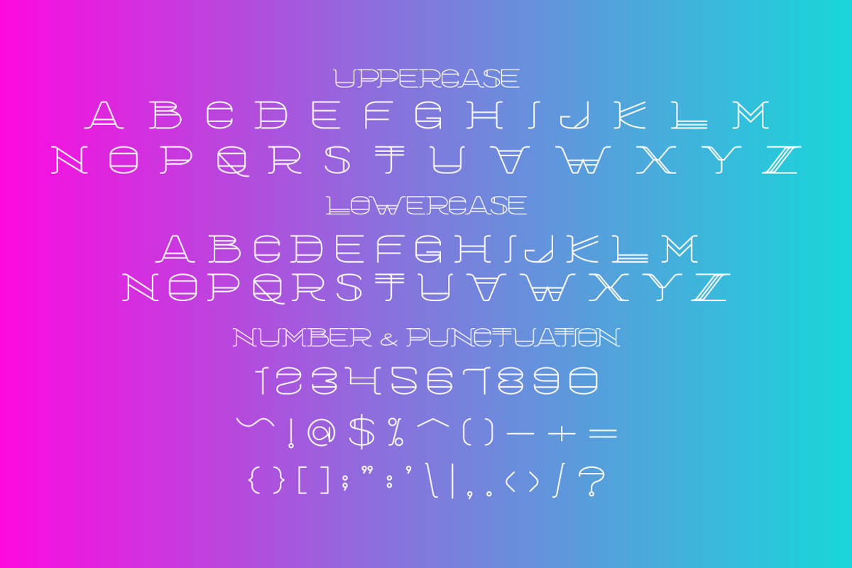 Moctra Electro Font, a Font by PutraCetol Studio (Photo 5 of 6)