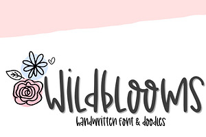 Wildblooms Font & Doodle Duo