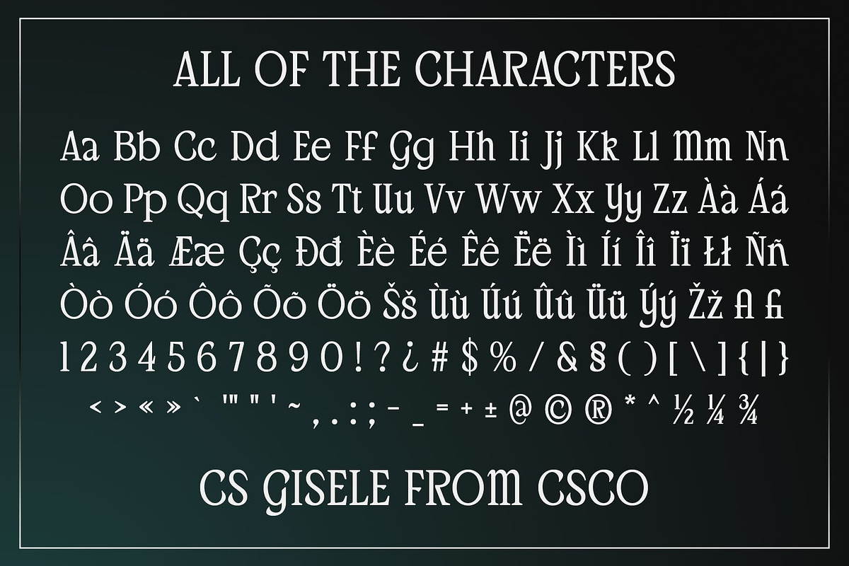 CS Gisele – Modern Font, a Serif Font by Craft Supply Co. (Photo 8 of 8)