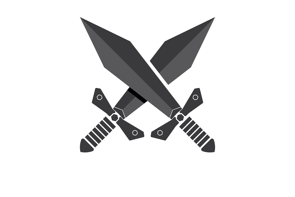Sword game item vector symbol logo, a Branding & Logo Template by ...