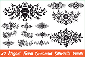 Vintage Flower Ornament Set, an Illustration by Creativeshirt
