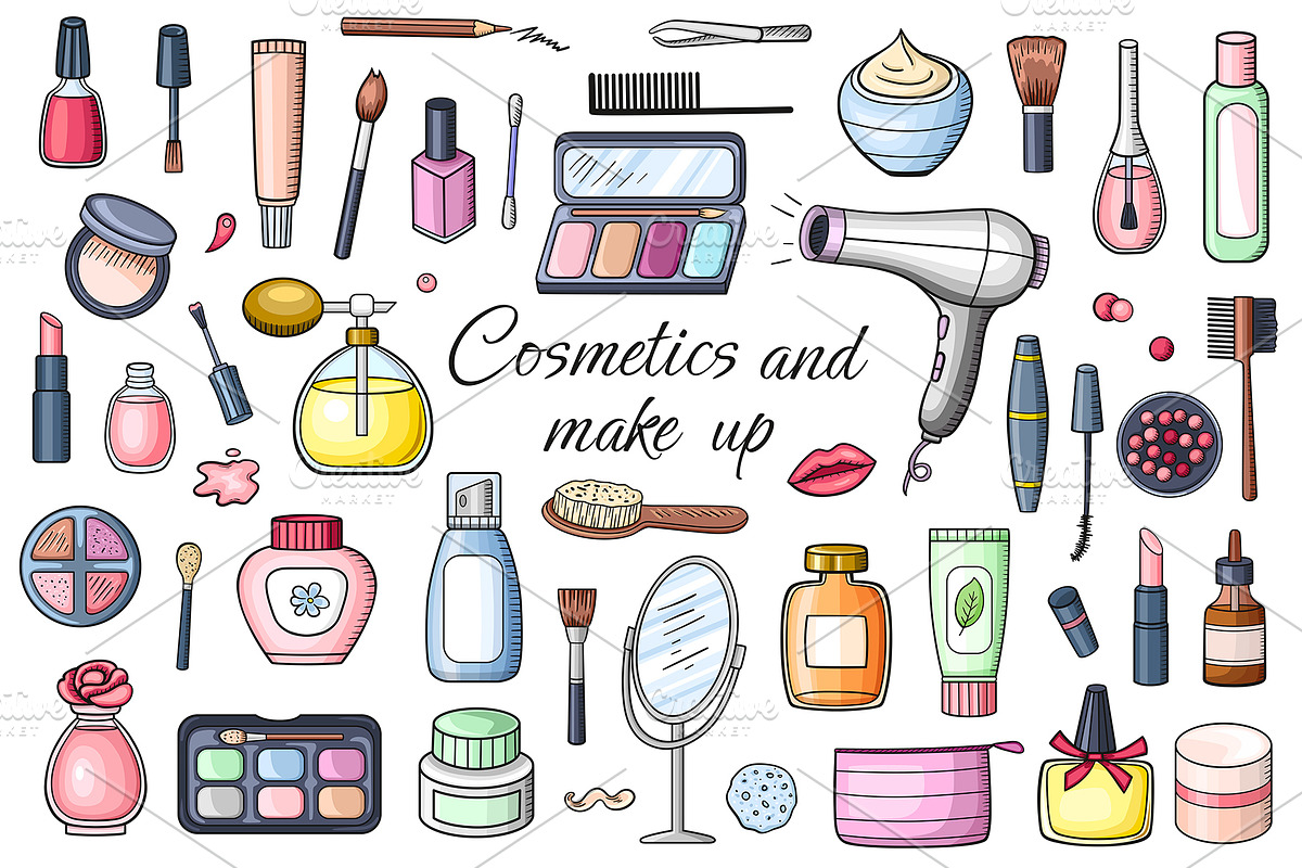Make up and cosmetics design kit, an Object Illustration by Artspace (Photo 1 of 3)