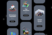 Delivery Isometric 3D Illustrations, an Illustration by novia99design (Thumbnail 3 of 4)