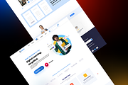 Elearning Landing Page UI Template, a Landing Page Template by DesignsLab (Thumbnail 2 of 3)