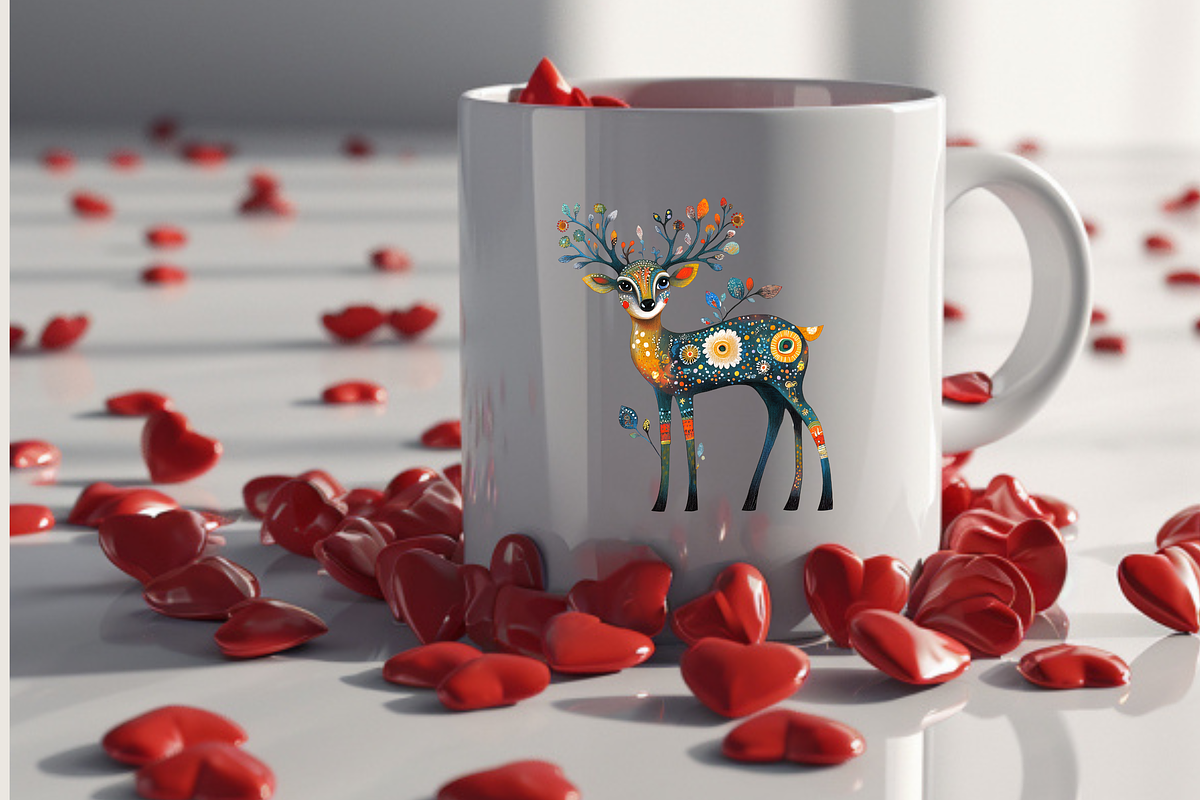 SCANDINAVIAN FOLK WOODLAND CLIPART, an Animal Illustration by Daring Digies (Photo 7 of 8)