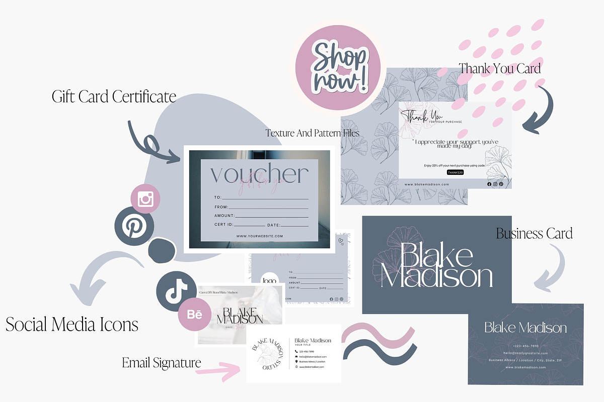 Canva DIY Brand Blake Madison, a Branding & Logo Template by Brand & Palms (Photo 13 of 17)