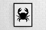 Crab Silhouette SVG, an Animal Illustration by newminddesign (Thumbnail 2 of 3)