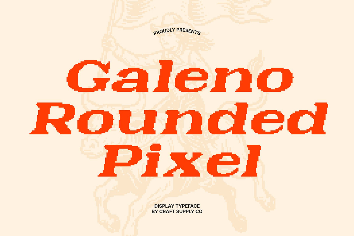 Galeno Rounded Pixel, a Serif Font by Craft Supply Co. (Photo 1 of 8)