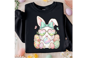 Easter Bunny Bubble Gum Coquette PNG, an Illustration by Designking